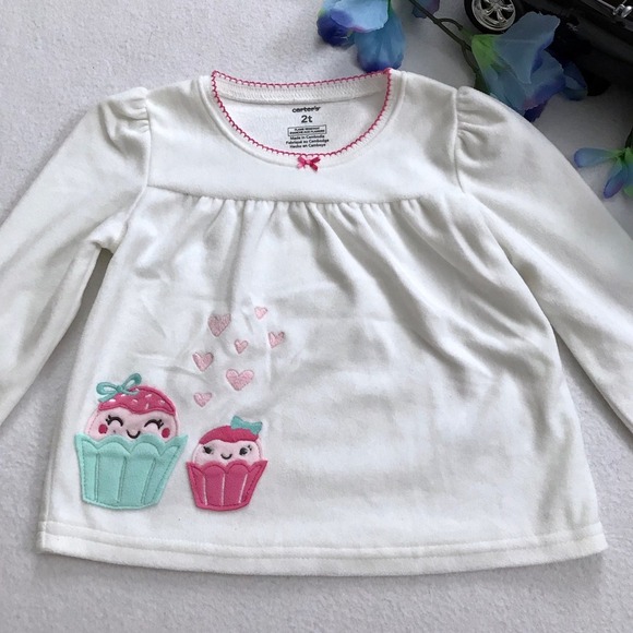 Cat & Jack and Carter's New Top Bundle Girls 2T - Picture 7 of 12
